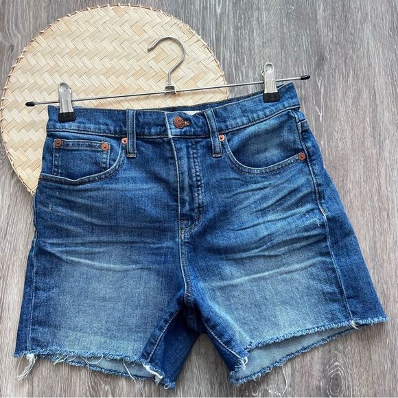 Madewell high rise denim shorts women’s size 26 - Picture 2 of 9